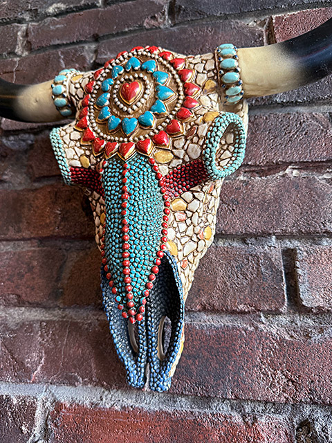 楽天市場】ターコイズストーン スカルプラーク アメリカン雑貨