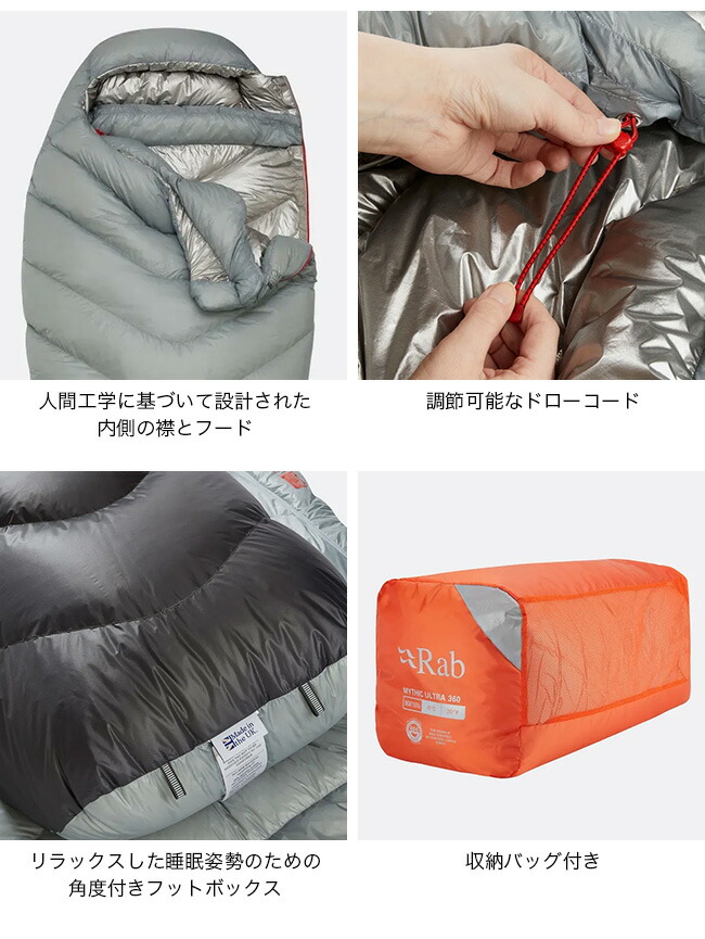 楽天市場】ラブ ミシックウルトラ360 Rab Mythic Ultra 360 Down