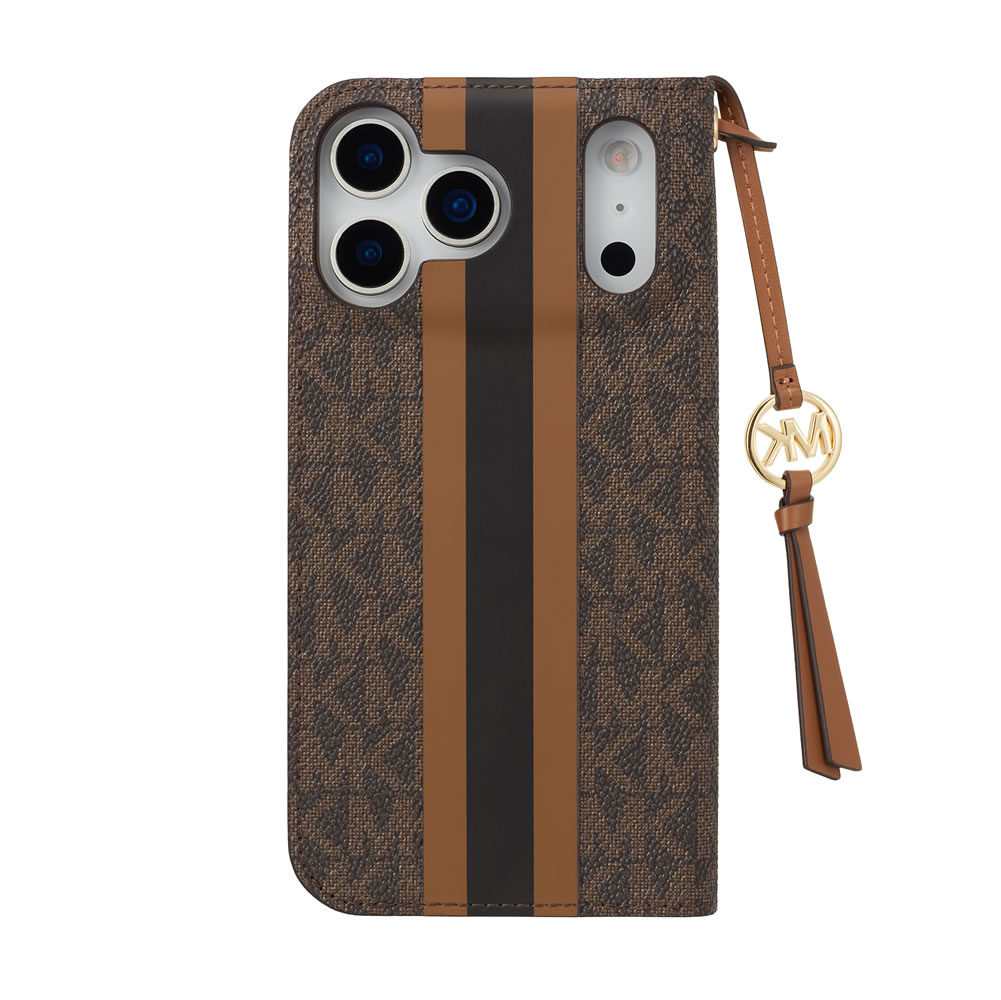 楽天市場】MICHAEL KORS Folio Case Stripe with Tassel Charm for