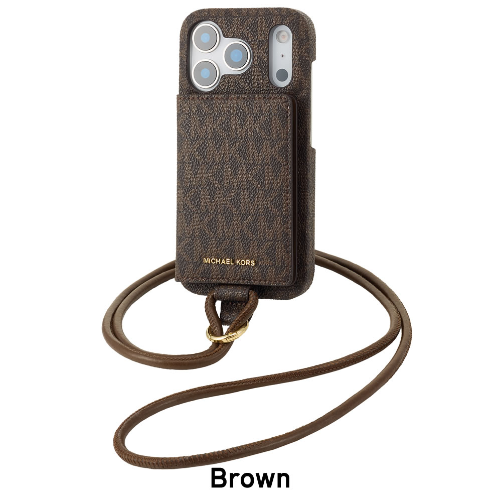 楽天市場】MICHAEL KORS Wrap Case Magsafe Card Wallet with Strap