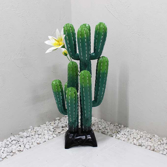 楽天市場】サボテンの置物 アジアン オブジェ 組み立て式 H78cm