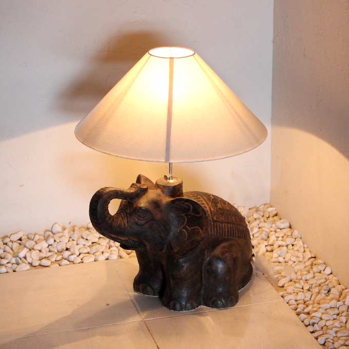 楽天市場】象のテーブルランプ アジアン ライト 照明 フロアスタンド