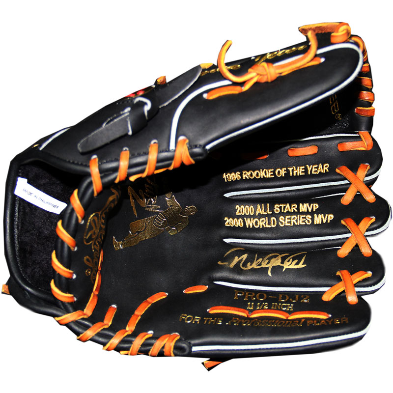 楽天市場】デレク・ジーター 直筆サイングローブ スタッツ刺繍入り