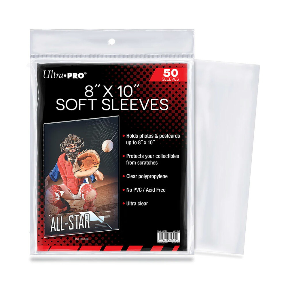 楽天市場】ウルトラプロ(UltraPro) カード(写真)スリーブ 8x10 50枚