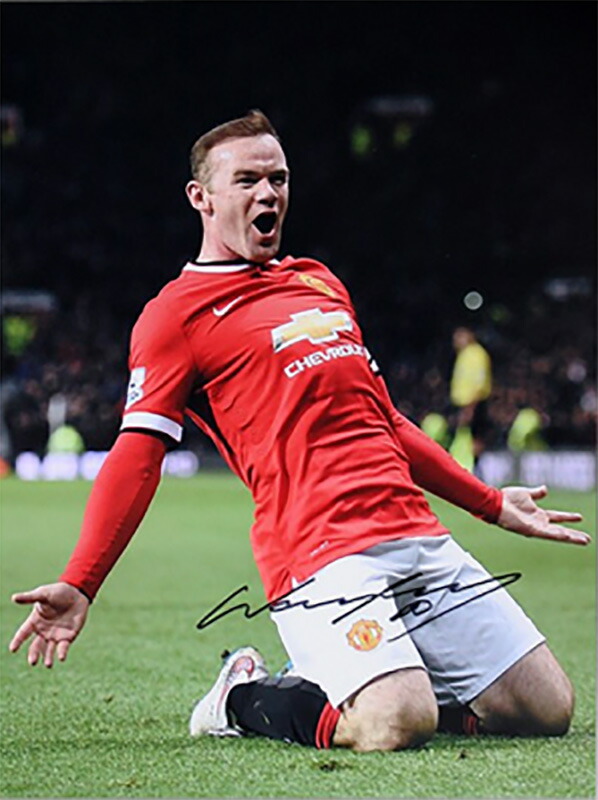 楽天市場】ウェイン・ルーニー 直筆サイン入りフォト マンチェスター