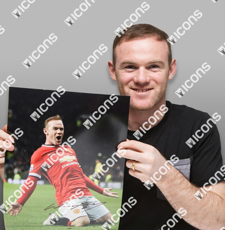 楽天市場】ウェイン・ルーニー 直筆サイン入りフォト マンチェスター