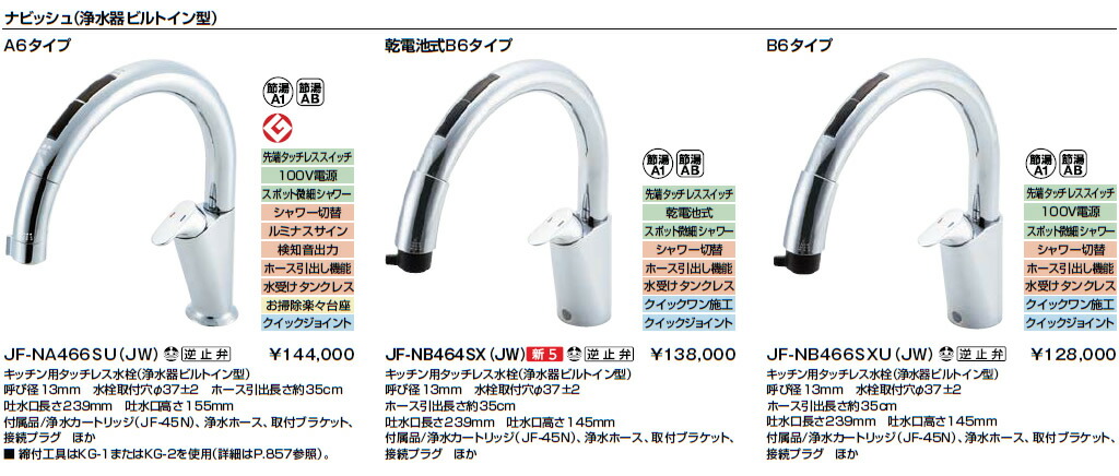 楽天市場】INAX・LIXIL キッチン水栓 【JF-NA466SU（JW）】 キッチン用