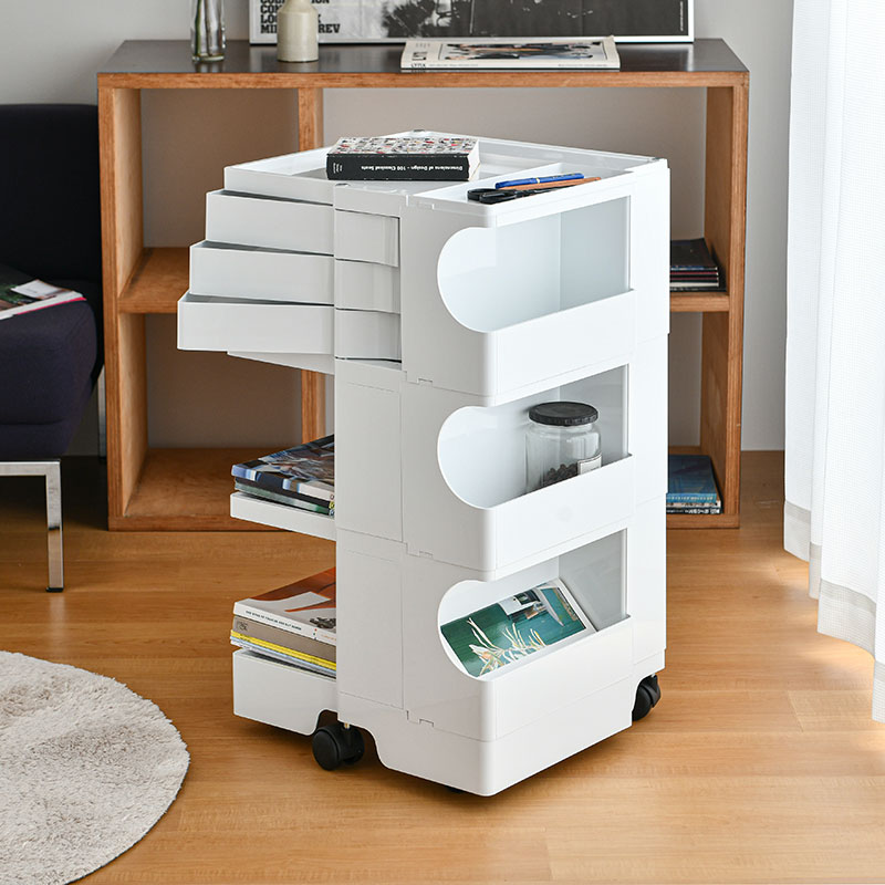 楽天市場】ボビーワゴン 3段 3トレイ ホワイト ブラック ビーライン B