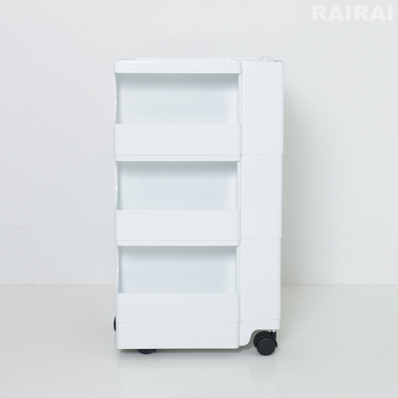 楽天市場】ボビーワゴン 3段 4トレイ ホワイト ブラック ビーライン B