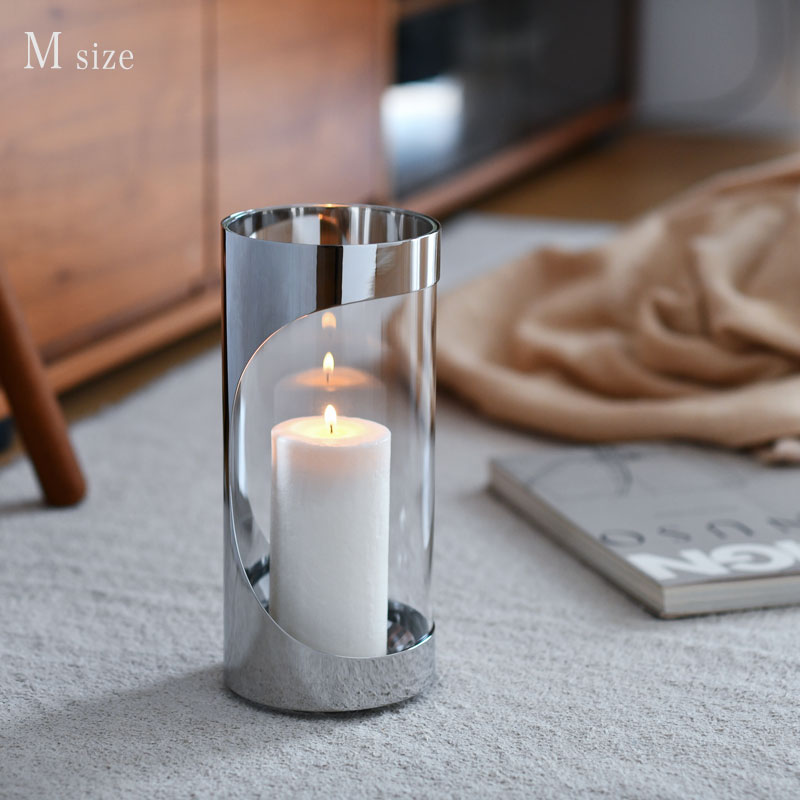 楽天市場】ジョージジェンセン ハリケーン キャンドルホルダー 28cm M