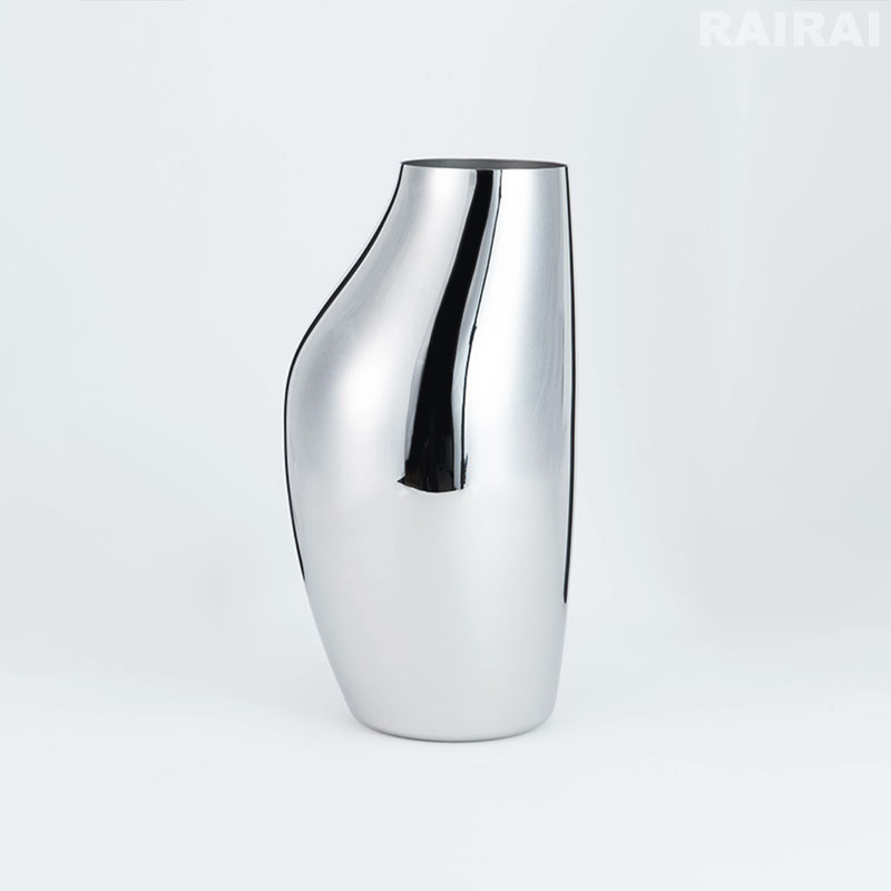 楽天市場】ジョージジェンセン フラワーベース ステンレス H27cm H46cm