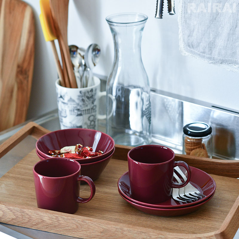 楽天市場】イッタラ プレート 17cm アイスブルー チェリー ティーマ