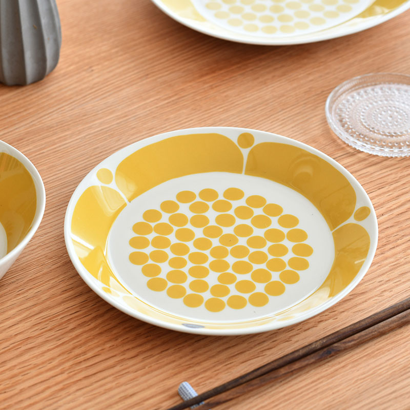 楽天市場】アラビア プレート 21cm スンヌンタイ イエロー 黄色 ARABIA