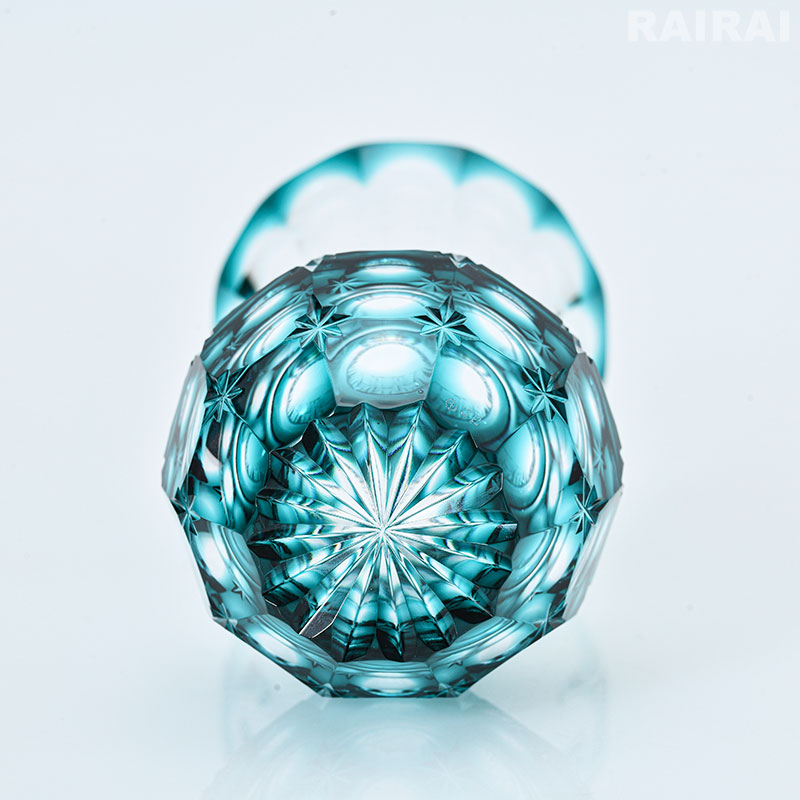 楽天市場】薩摩切子 花入れ 小 金赤 黄 藍 緑 創作 島津薩摩切子 薩摩