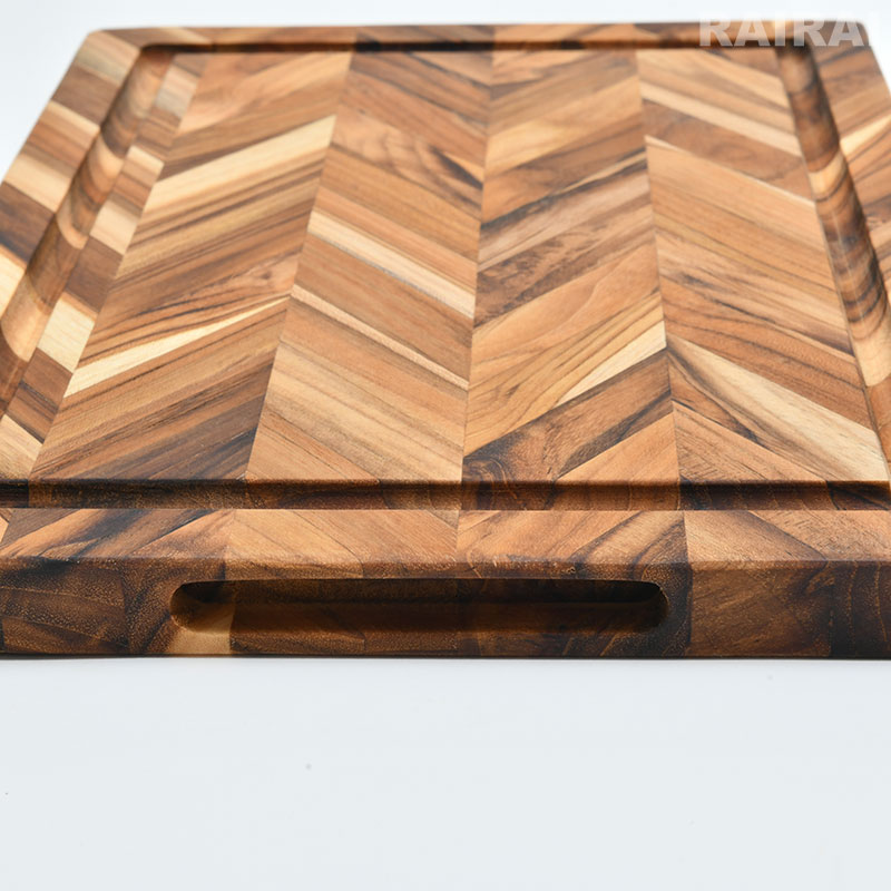 楽天市場】チークハウス ヘリンボーン カッティングボード 36cm