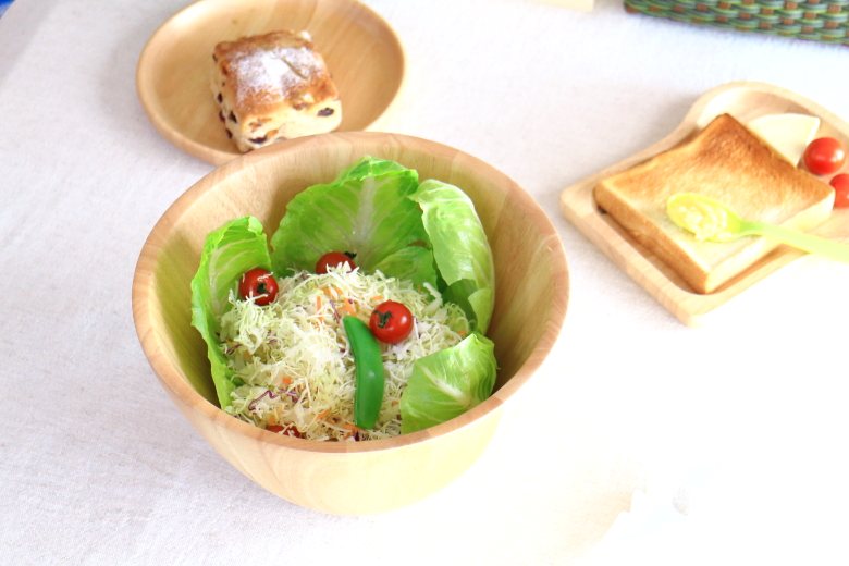 楽天市場】ナチュラルウッド パーティーサラダボール 4〜5人分 大型