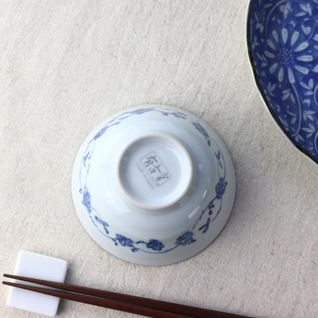 楽天市場】藍華 お浸し小鉢 12cm 日本製 美濃焼 3.8多用丼 青 ブルー