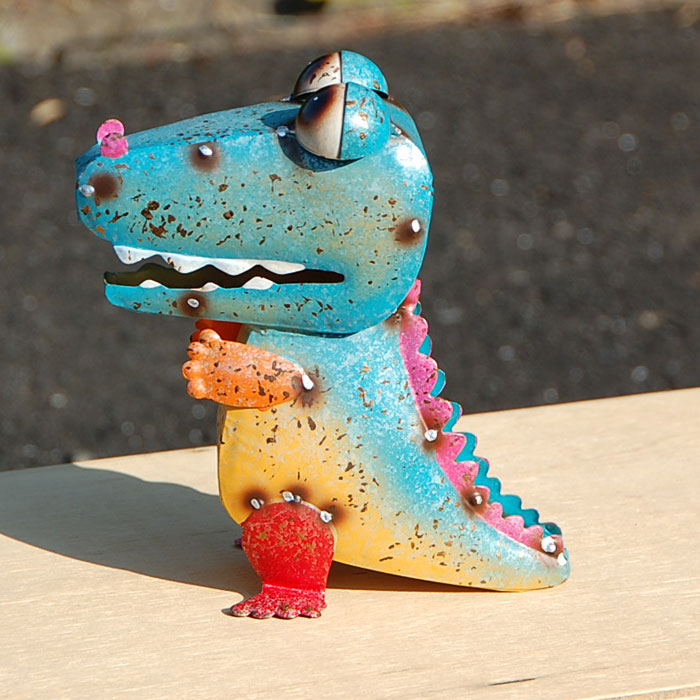 楽天市場】ブリキ ワニ カラー グリーンL 置物 おしゃれ ハンドメイド