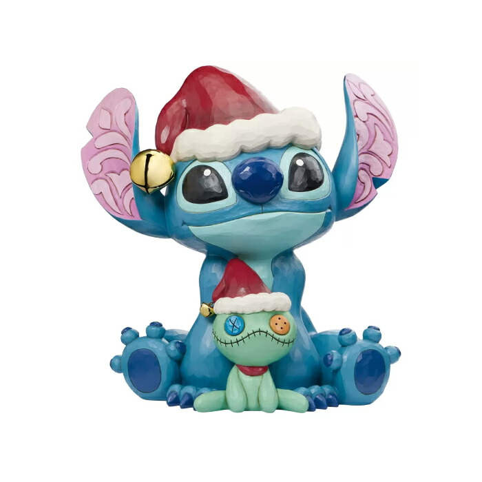 新品展示品】スティッチ 37cm 置物 クリスマス ジムショア 特大 楽天