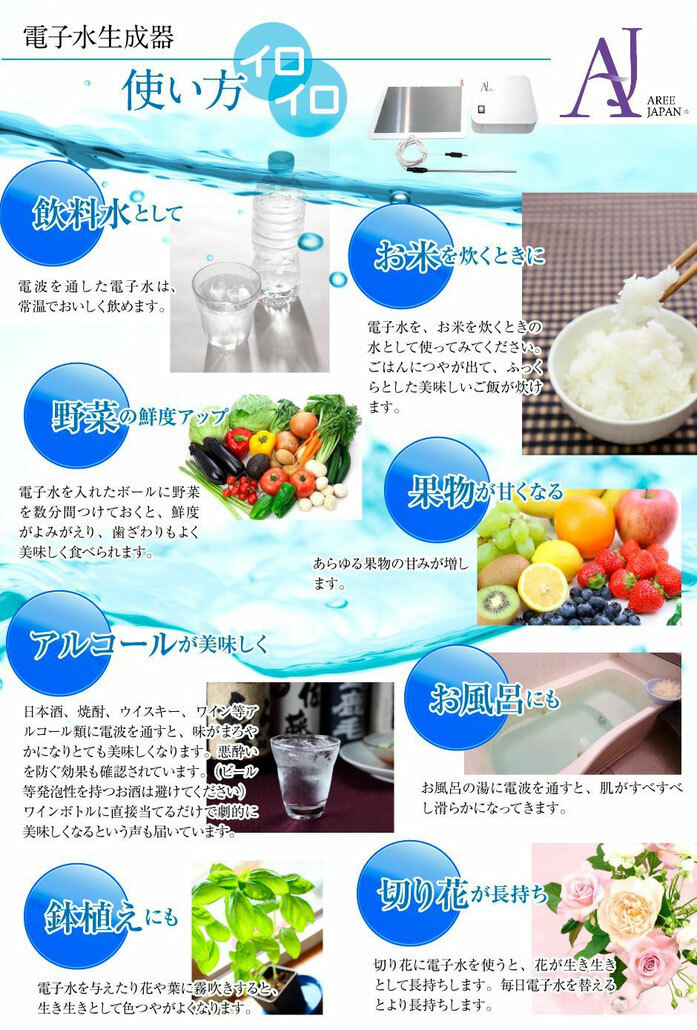 楽天市場】電子水生成器 AREE（アレー ）・ファミリーセット 電子水