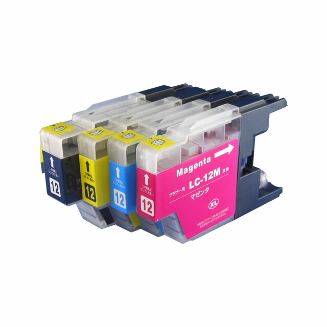 楽天市場】ブラザー用 LC12 LC12-4PK 4色セット 互換インク