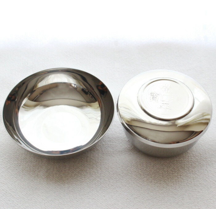 楽天市場】韓国ステンレスご飯茶碗、スープ碗 1客セット3ピース