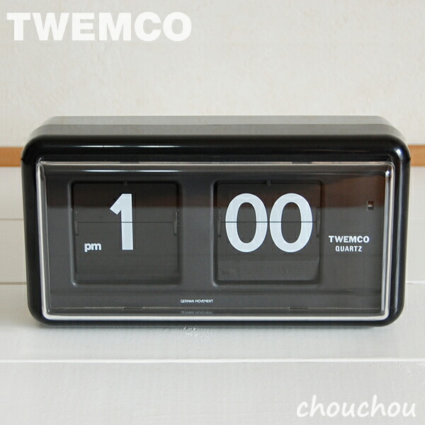 楽天市場】《全2色》TWEMCO QT-30 Desk&Wall パタパタ時計