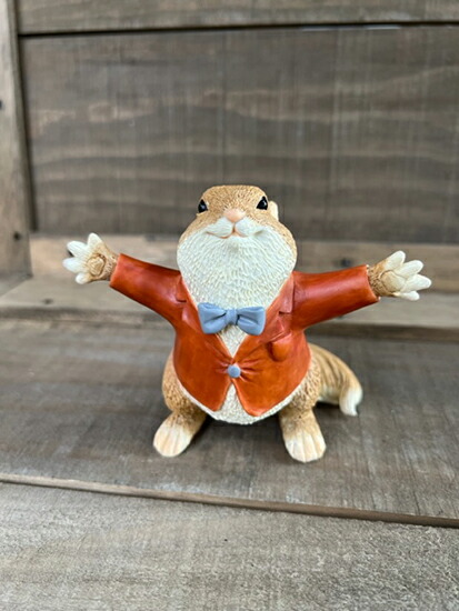 楽天市場】リスの置物 りす ガーデニング ガーデンオーナメント 置物