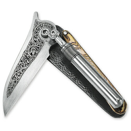 楽天市場】【C365 中山英俊 ナイフ 竹内重利彫刻】アウトスプリング