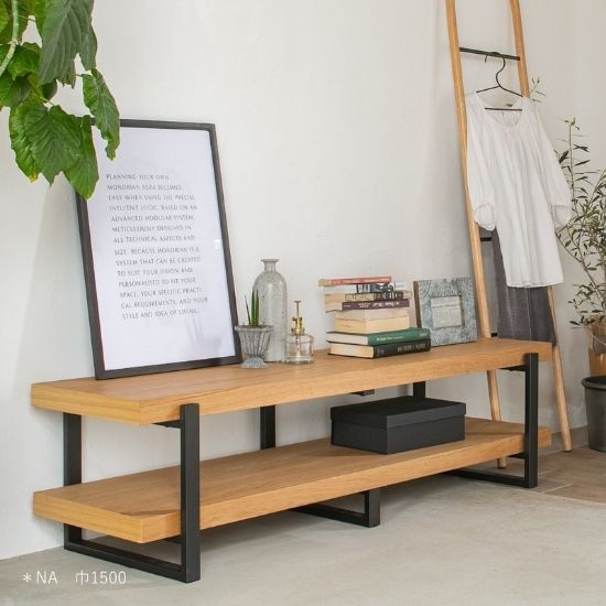 楽天市場】ナチュラルウッド × アイアン テレビボード 幅180cm 木製