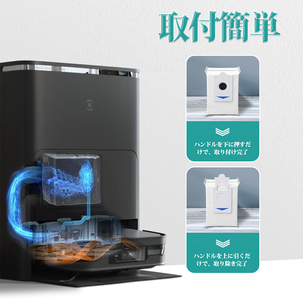 楽天市場】エコバックス 紙パック DEEBOT X2 OMNI ダストボックス交換