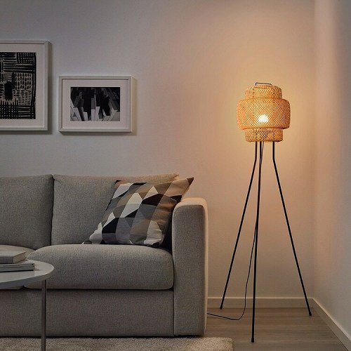 楽天市場】IKEA イケア フロアランプ 竹 ハンドメイド m20501218