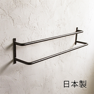 楽天市場】【 日本製 】Olds アイアン ダブル タオルハンガー