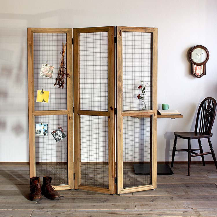 楽天市場】【レビュー特典付き】パーテーション 衝立 木製 間仕切り 古