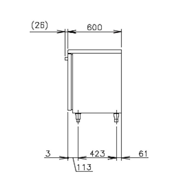 楽天市場】ホシザキ テーブル形冷凍冷蔵庫 RFT-120MNCG｜内装カラー
