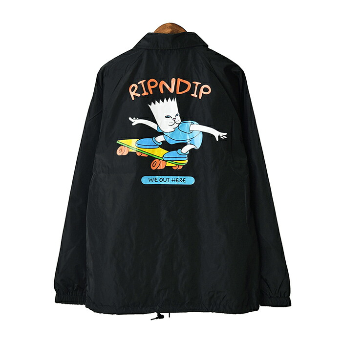 楽天市場】【送料無料】RIPNDIP リップンディップ コーチジャケット