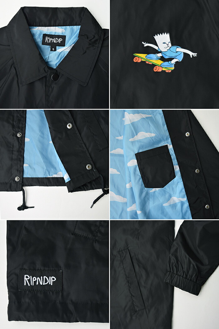 楽天市場】【送料無料】RIPNDIP リップンディップ コーチジャケット