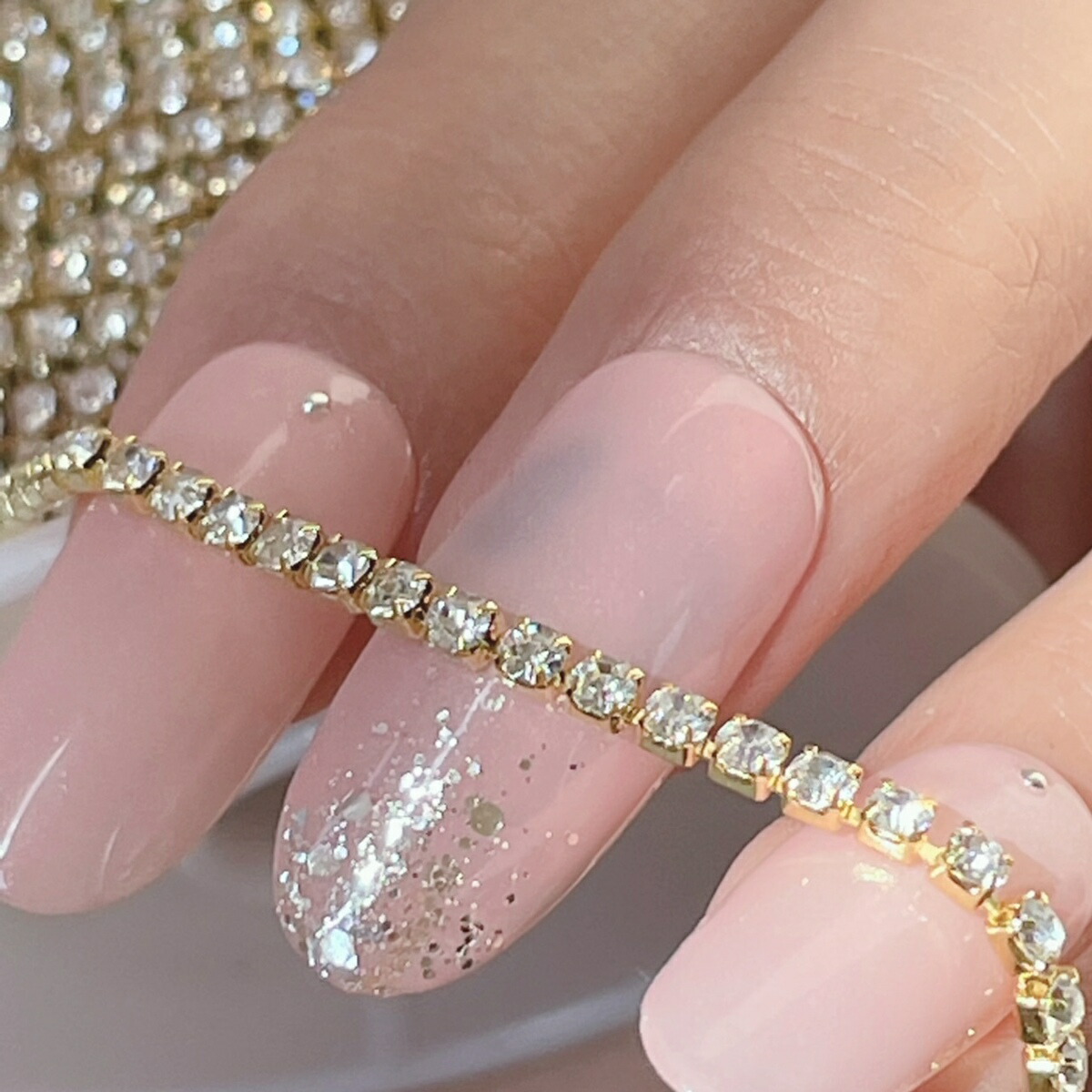 楽天市場】ネイルパーツ【20センチ】ネイルチェーン SS6 連爪チェーン