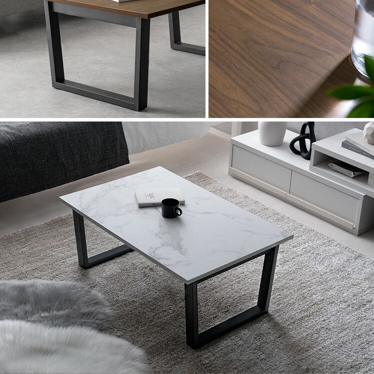 楽天市場】テーブル ローテーブル 折りたたみ 大理石柄 センター