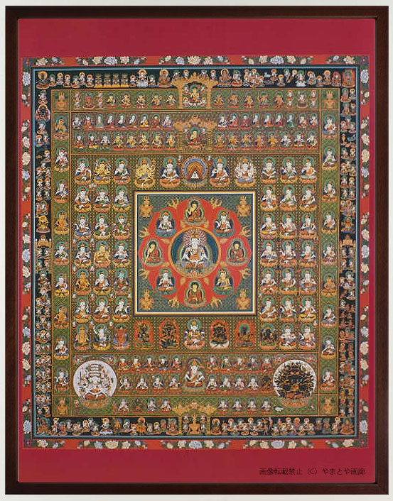 楽天市場】仏画 ポスター額 「胎蔵界曼荼羅」 複製画 額付き（額外寸