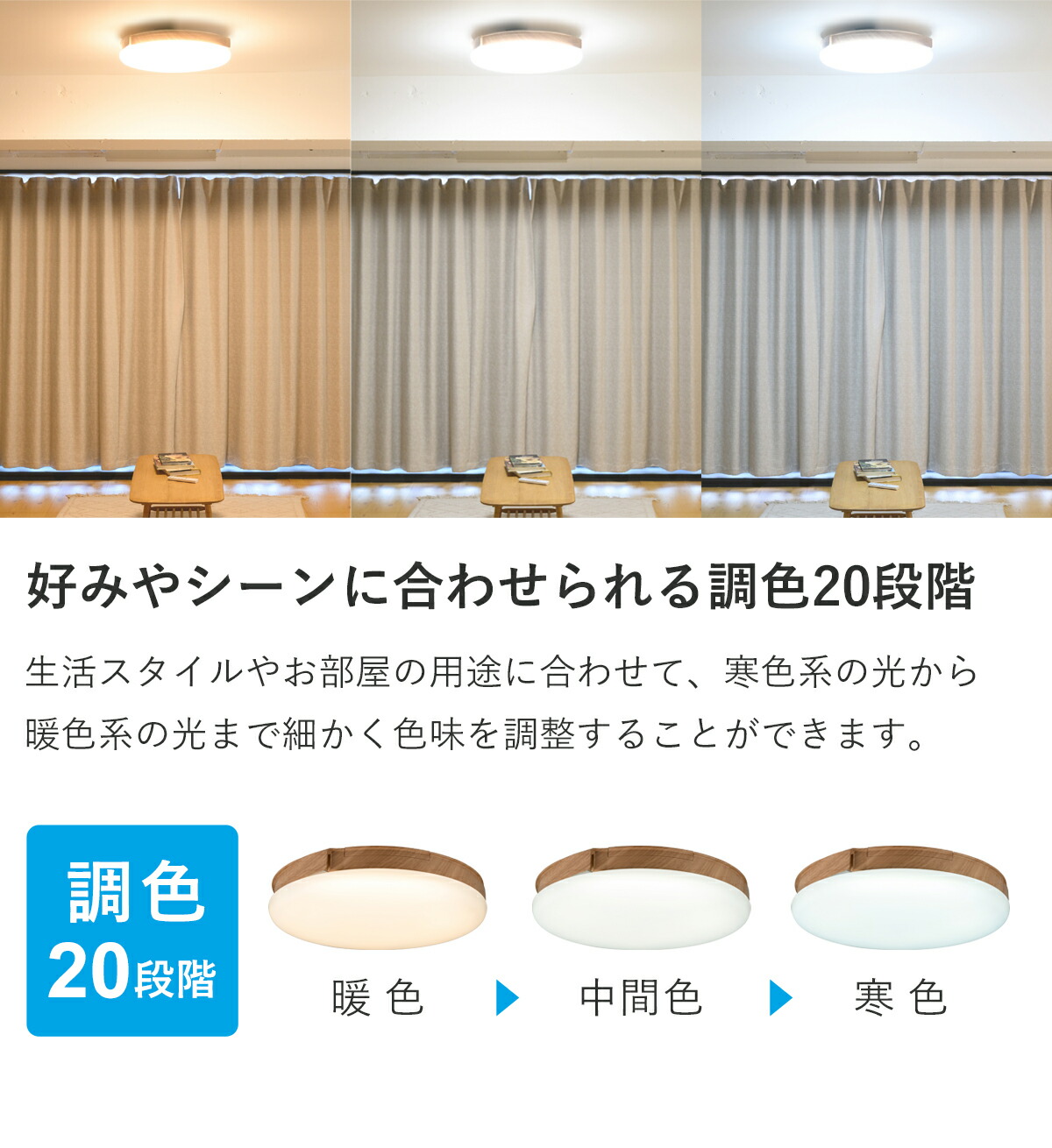 楽天市場】UZUKAZE 3 うずかぜ3 14畳 LED シーリングファン FCE-570 調