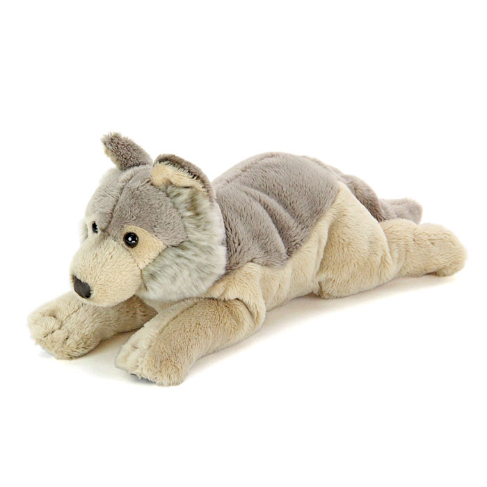 楽天市場】オオカミ ぬいぐるみ ねそべりシリーズ | リアル 狼 犬 動物