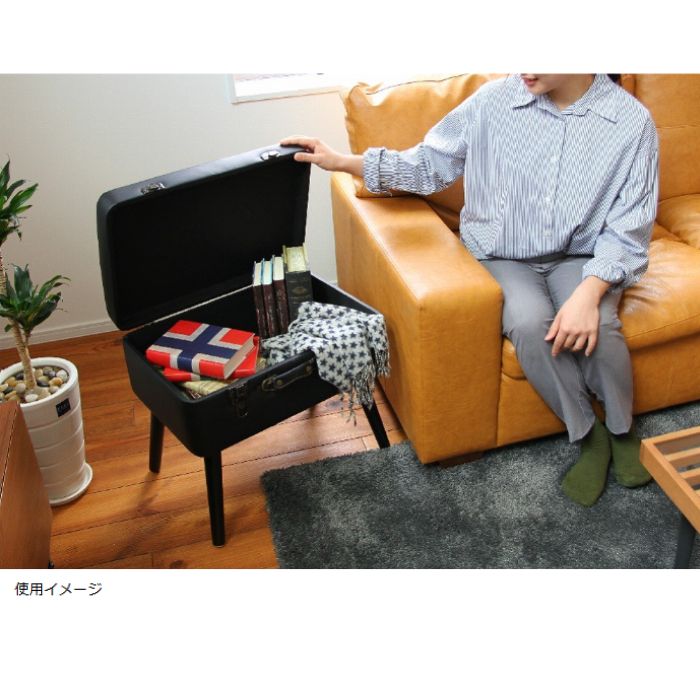 楽天市場】トランク型 収納スツール スツール トランクスツール ST