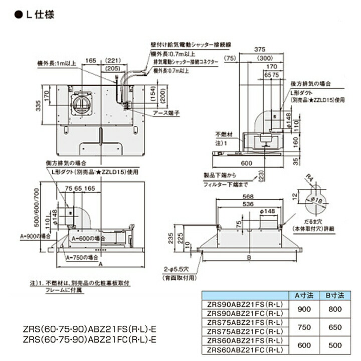 楽天市場】【ZRS90ABZ21FSL-E】クリナップ フラットスリム レンジ