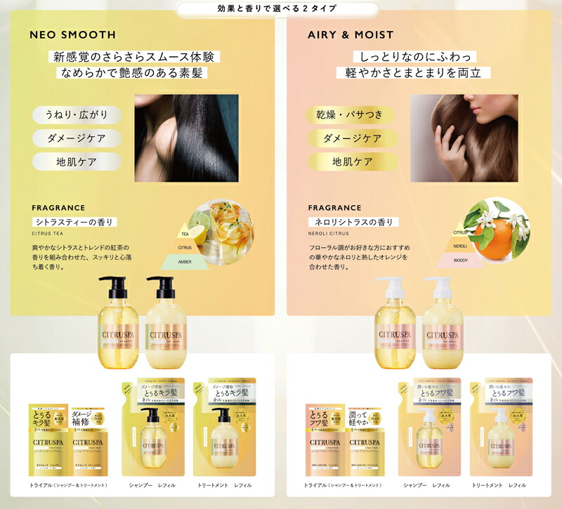 楽天市場】シトラスパ ネオスムース シャンプー &トリートメント