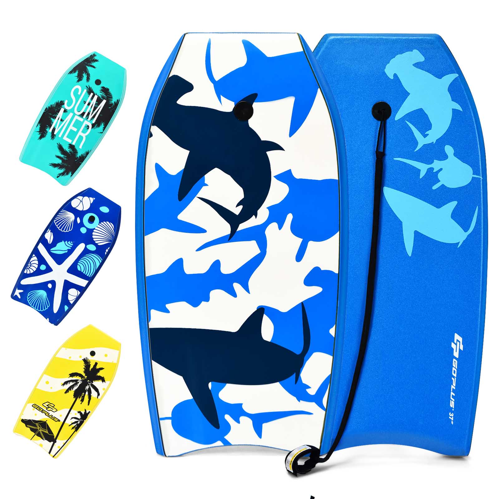 楽天市場】COSTWAY ボディボード ボディーボード リーシュコード付き