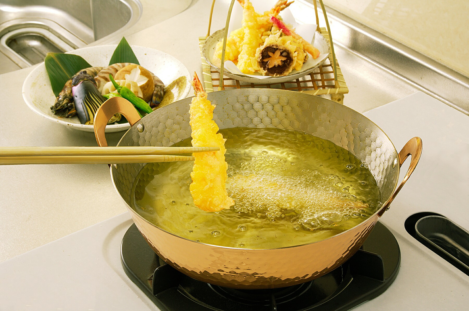 楽天市場】天ぷら鍋 24cm 銅 送料無料 COPPER100 新光金属 : 銅の