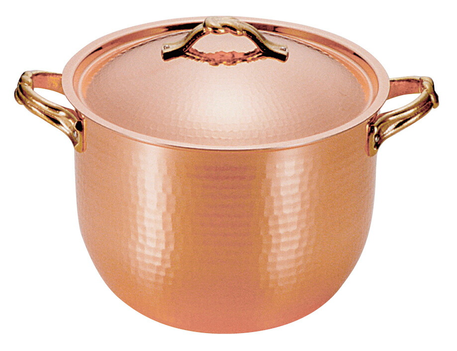 楽天市場】【わけあり価格】≪和銅楽≫結び深型両手鍋21cm : 銅の