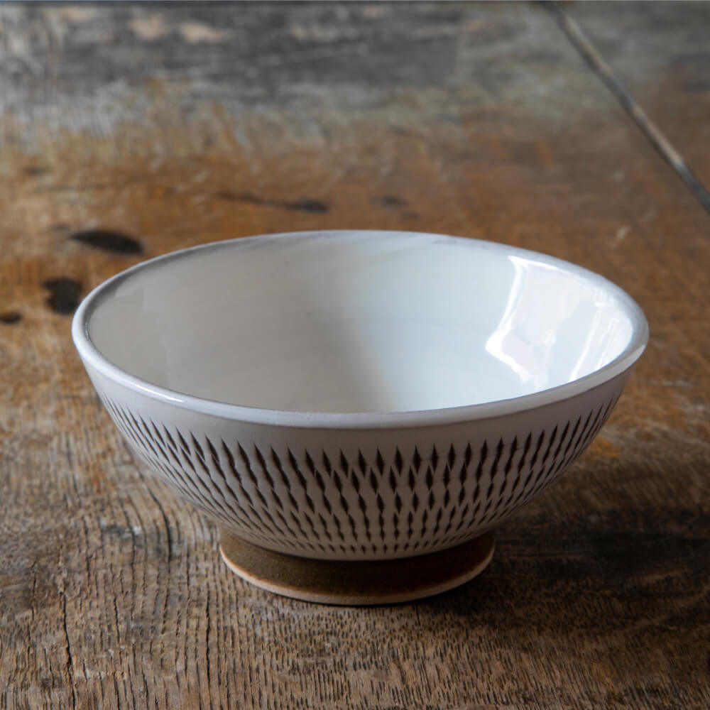 楽天市場】とびかんな飯碗(小) 小石原焼 飛び鉋 刷毛目 伝統工芸 茶碗