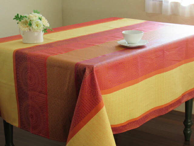 楽天市場】【フランス直輸入】撥水加工ジャガード織テーブルクロス